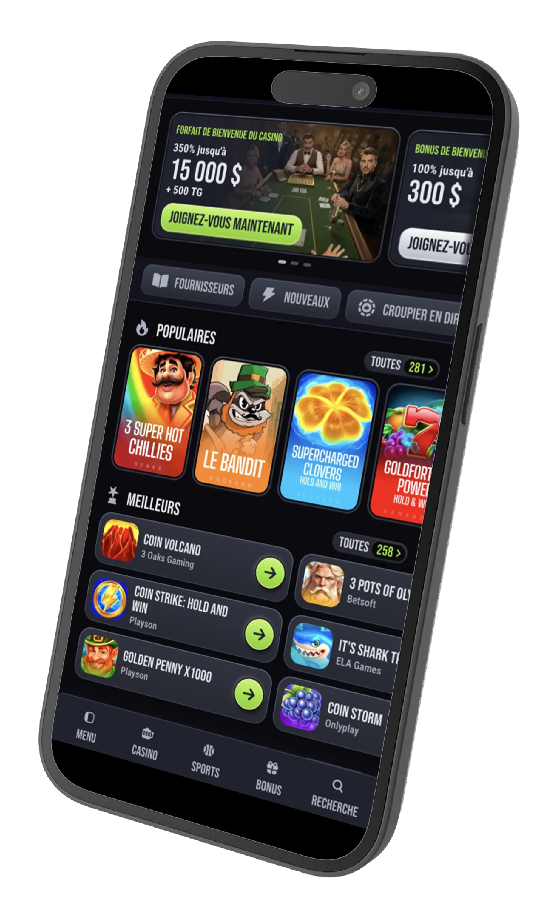 Interface mobile SlimKing